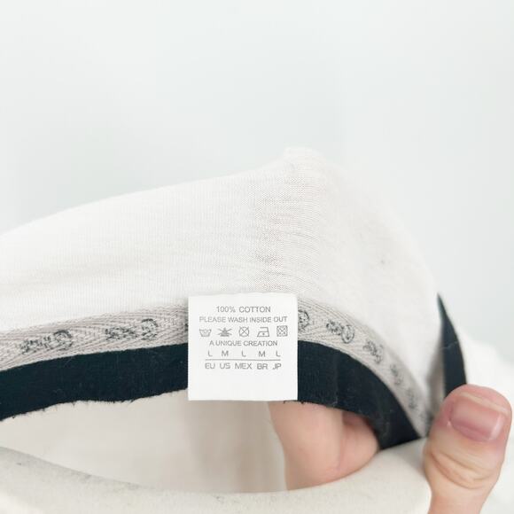 Womens Beyonce Hayden Williams Art Graphic‎ Baseball Cotton T-Shirt Size M White - Picture 5 of 6